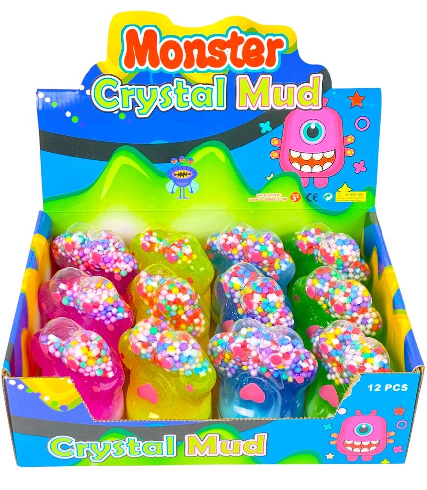 Слайм лапка котика с пенопластом 9,5см (13989)