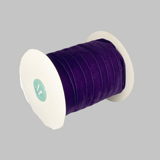 Бархатная лента  2,5 см х 50 ярдов Фиолетовый Marill (D00825- 44)