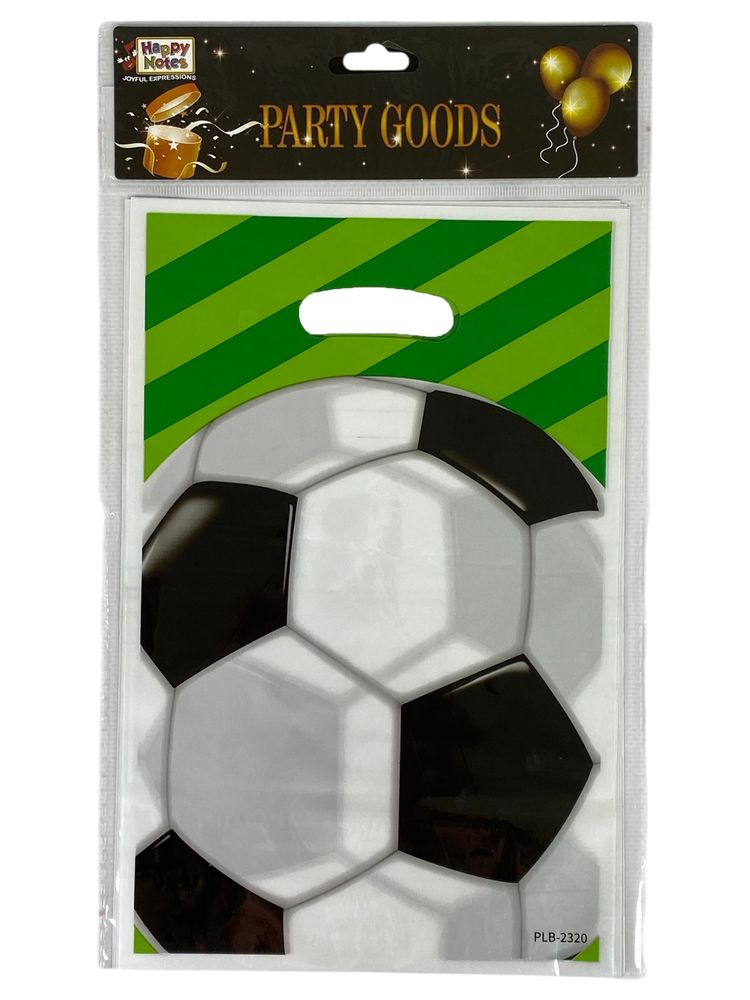Пакет  подарочный полиэтиленовый 16,5 х 25см, Футбол, 10шт/уп (10722)