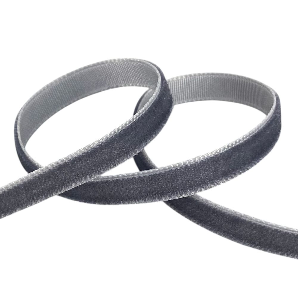 Бархатная лента  0,6 см х 50 ярдов Серый Marill (D00806- C 66)