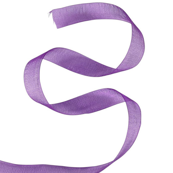 Стрічка з органзи фіолетова 2,0 см х 50 ярдів Фіолетовий Marill (D02020-034)