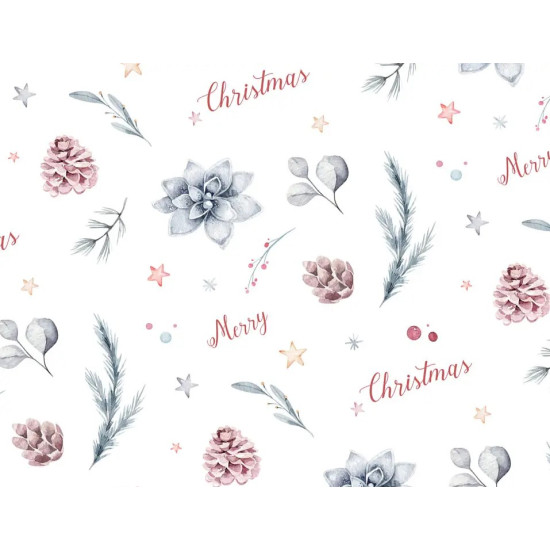 Бумага новогодняя для упаковки подарков 10 листов - 100 х 70 см 50г Marta (PCZ10070-10-621)