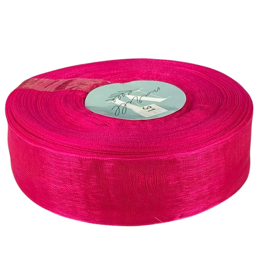 Лента с органзы "маджента"  2,5 см х  50 ярдов Розовый Marill (D02025-1028)
