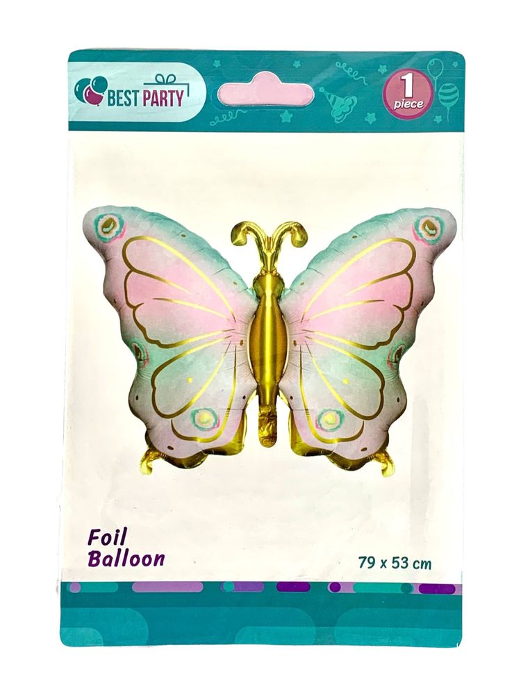 Шарик надувной фольгированный 79 х53см Бабочка (BP10864)