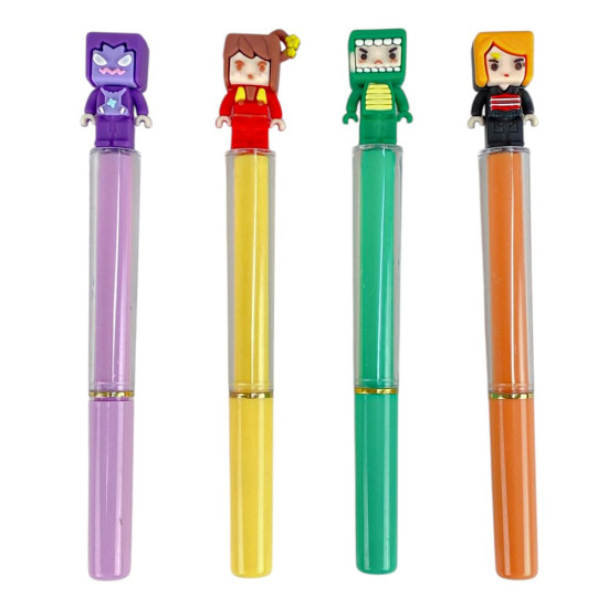 Ручка гелевая синяя 0,5мм (3023)