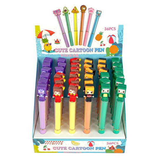 Ручка гелевая синяя 0,5мм (3023)