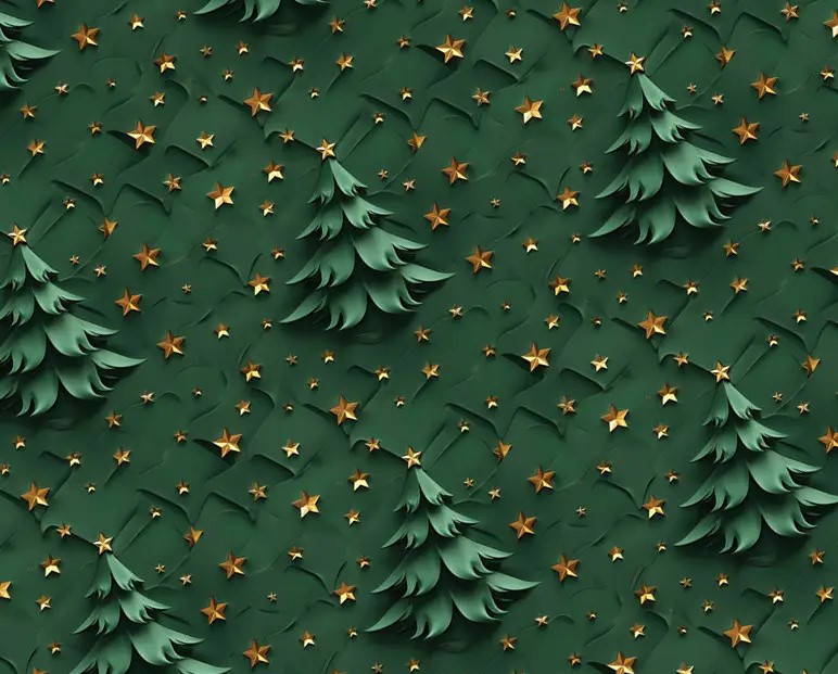 Бумага новогодняя для упаковки подарков 10 листов - 100 х 70 см 50г (PCZ10070-10-632)