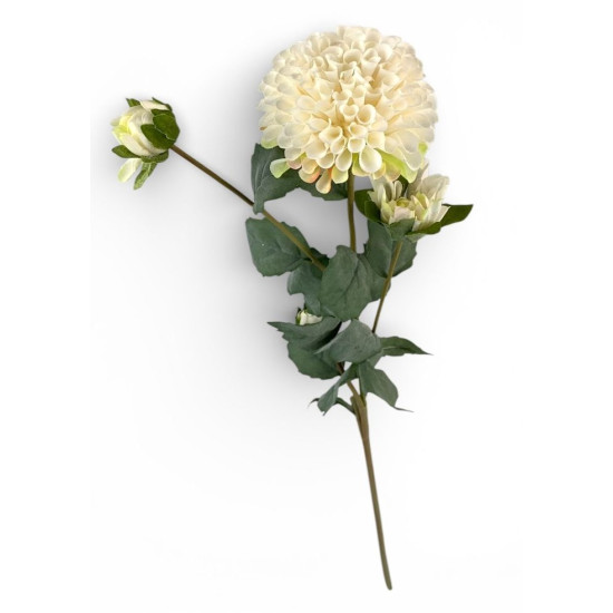 Ветка георгины, 68 см, кремовая Unison (c30512-1)