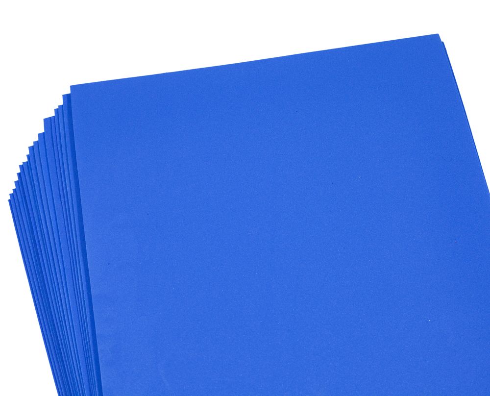 Фоамиран 20 х 30см, 1мм, 20 листов, голубой Голубой Unison (7717)