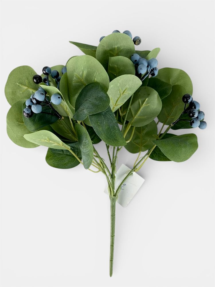 Ветка с синими ягодами, 33 см, зеленый Unison (c30549)
