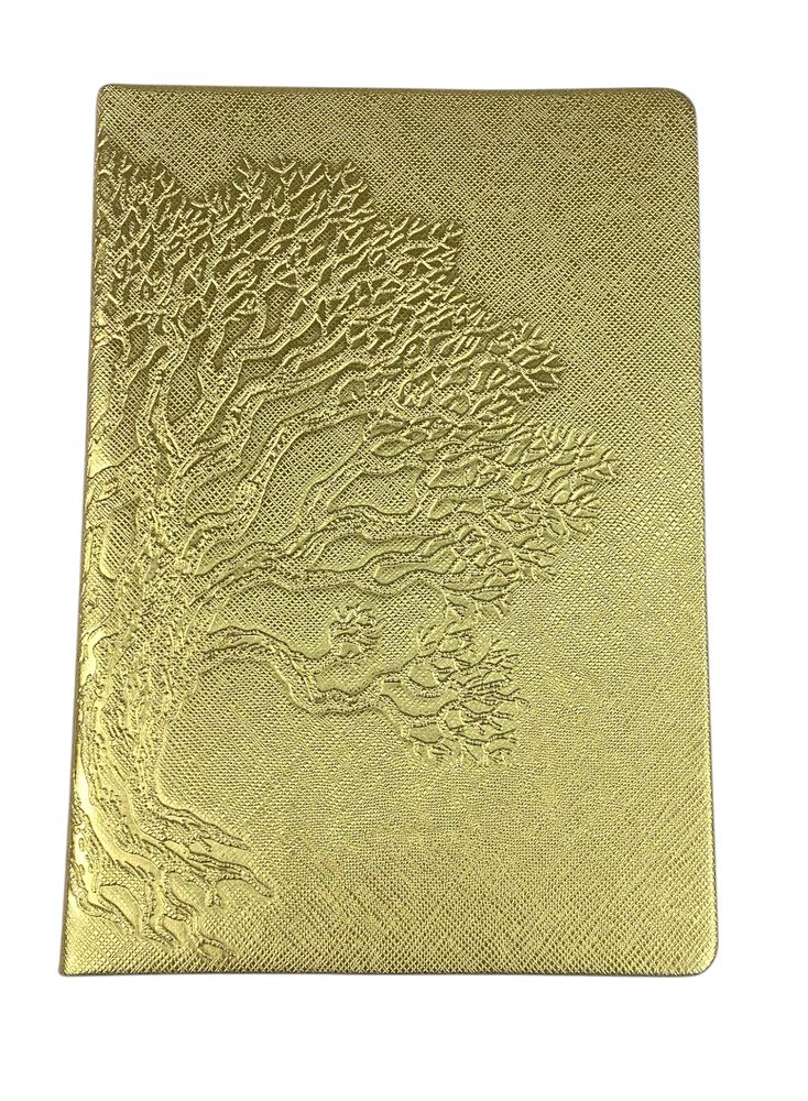 Ежедневник недатированный линия "Дерево" А5, 168 страниц Золотой Unison (110709NL gold)