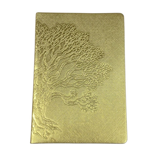 Ежедневник недатированный линия "Дерево" А5, 168 страниц Золотой Unison (110709NL gold)