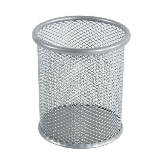 Подставка для ручек метал. "Сетка" 9х9,8см, серебро, 8021-S (8021-S)