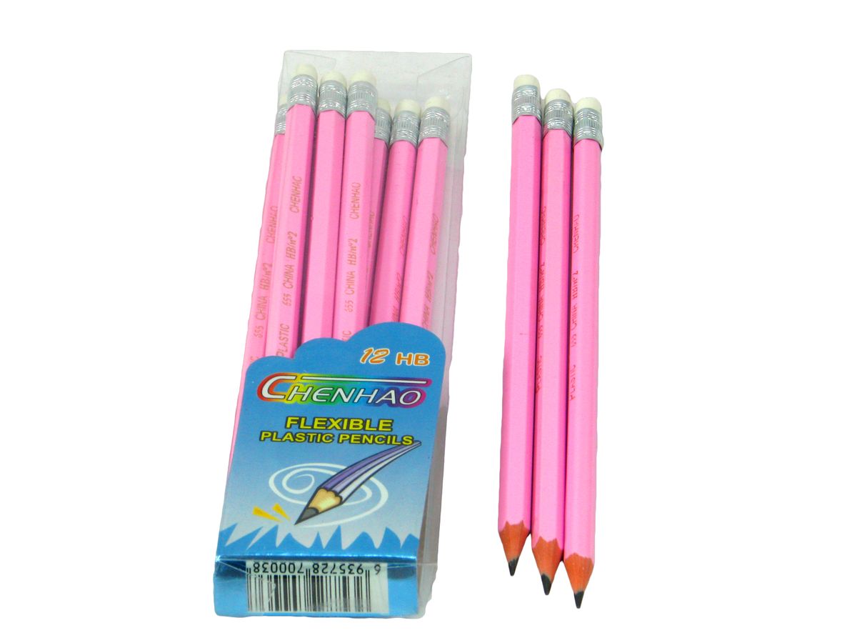 Карандаш простой HB с ластиком Chenhao Серый Unison (Кр 044)