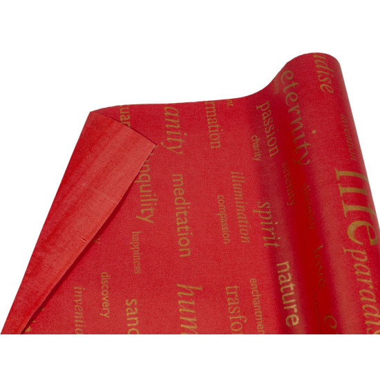 Бумага упаковочная крафт-двосторонний 0,7 х 7м Красный Unison (Пт 480)