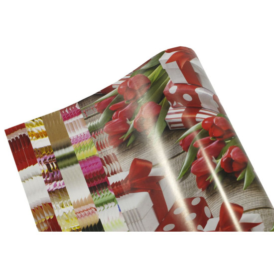 Бумага упаковочная мелованная 80г 25 листов  100 х 70см (женская серия) Разноцветный Unison (PVM 10070-25W)