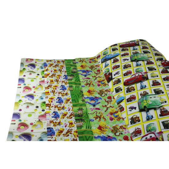 Бумага упаковочная мелованная 80г 25 листов  100 х 70см (женская серия) Разноцветный Unison (PVM 10070-25W)