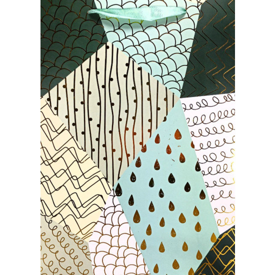 Пакет подарочный 210гр, 30 x 41,5 x 12см (12шт/уп) Разноцветный Unison (NO-939-4L)