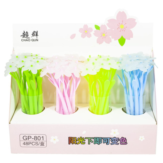 Ручка шариковая "Бабочка" меняет цвет при ультрафиолете Синий Unison (88090)