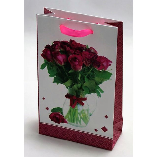 Пакет подарочный женская серия 130гр, 8 х 12 х 4см (12шт/уп) Unison (PVM 081204 W)