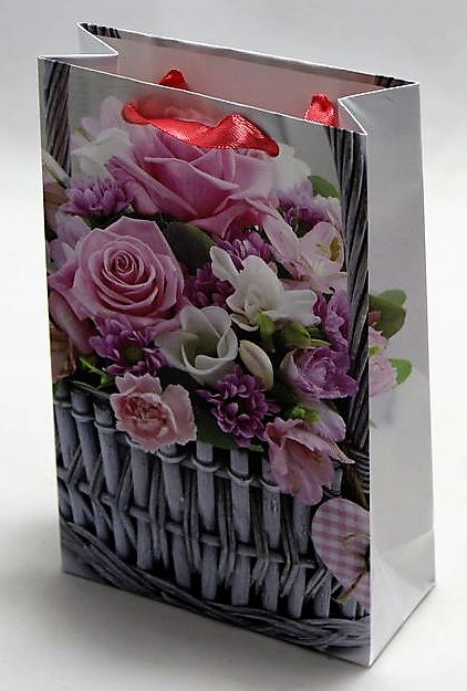 Пакет подарочный женская серия 130гр, 8 х 12 х 4см (12шт/уп) Unison (PVM 081204 W)