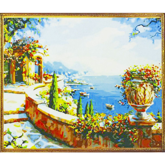 Картина по номерам 40х50, Тихая набережная (445)