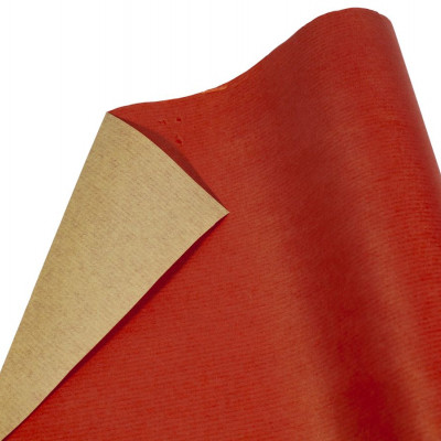 Бумага упаковочная крафт-двосторонний 0,7 х 7м Красный Unison (Пт 475.6)