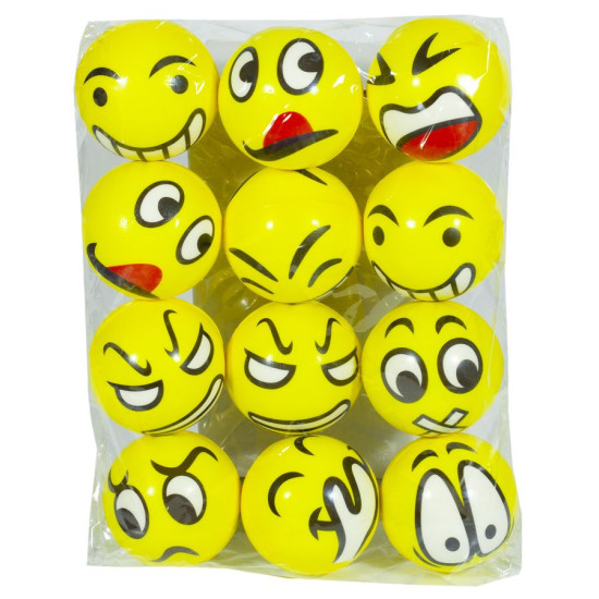 Игрушка мяч смайл - 6см, Unison, 2414-8 (2414-8)