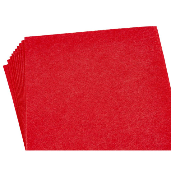 Фетр 20 х 30см, 1,2мм, 10 листов, коралловый Красный Unison (170HQ-034)