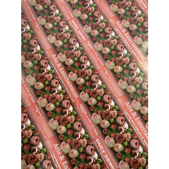 Бумага упаковочная мелованная 80г 10 листов  100 х 70см Разноцветный Unison (PVM10-241)