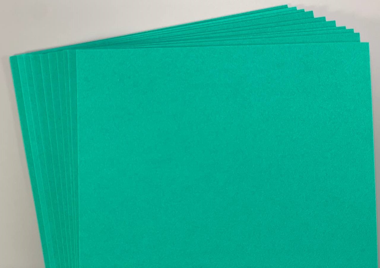 Фоамиран 21 х 29,7см, 1.7±0.1мм, 10 листов,темно-бирюзовый Зеленый Unison (17A4-040)