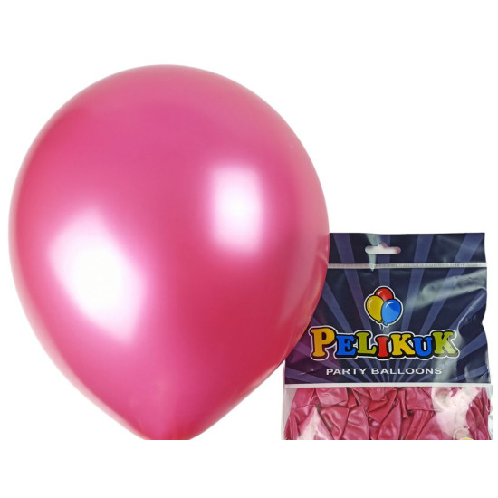 Шарики круглые Pelikuk 13' (33 см) перламутр ярко розовый, 50шт/уп Розовый Pelikuk (1350C-206)