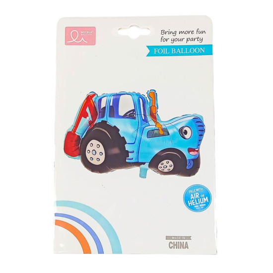 Фольгированный шар "Синий трактор" 75 х 51см Синий Без бренда (K-677)