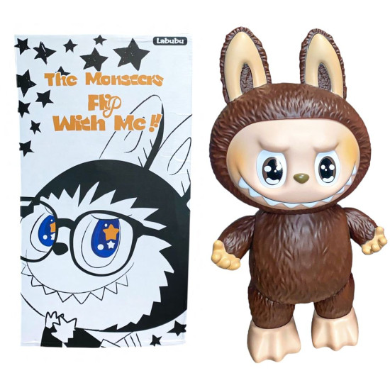 Коллекционная большая фигура 40 х 20см Labubu (пластик) (TCL-053 chocolate)