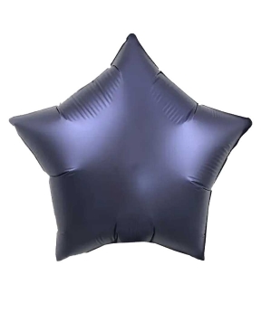 Кулька фольгована Pelican 10' Зірка сатин синя темна 25 см, (ціна за упак/5шт) (832748)