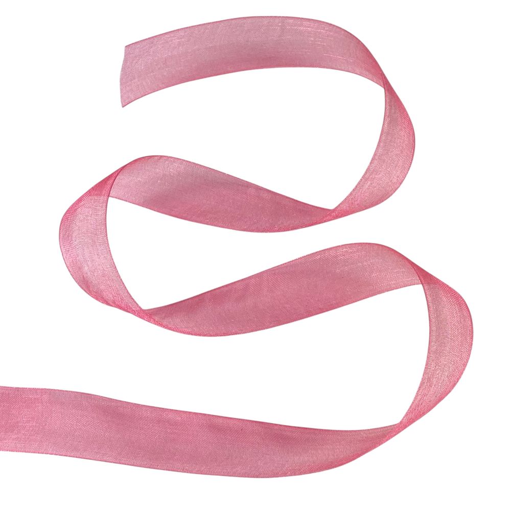 Лента с органзы "чайная роза" 2,0 см х  50 ярдов Красный Marill (D02020-260)