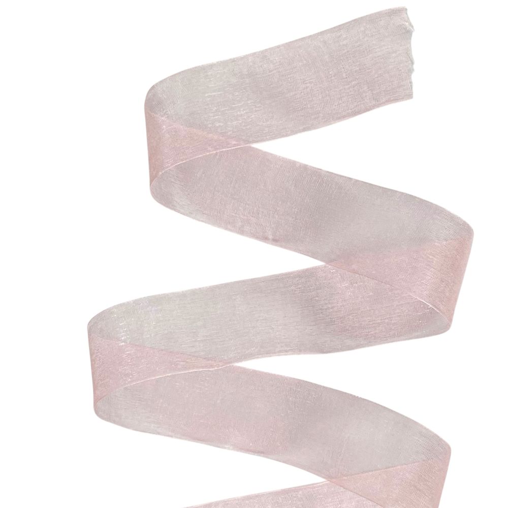 Стрічка з органзи персикова 4,0 см х 50 ярдів Marill (D02040-1022)