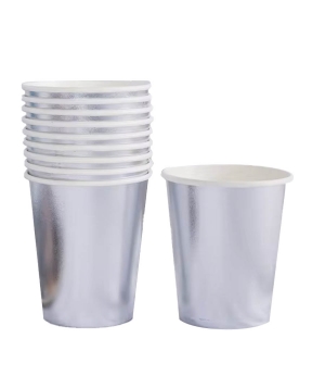 Стаканчики бумажные TM Pelican  "Серебряный глянец" - 10шт Серебряный Pelican (871420)