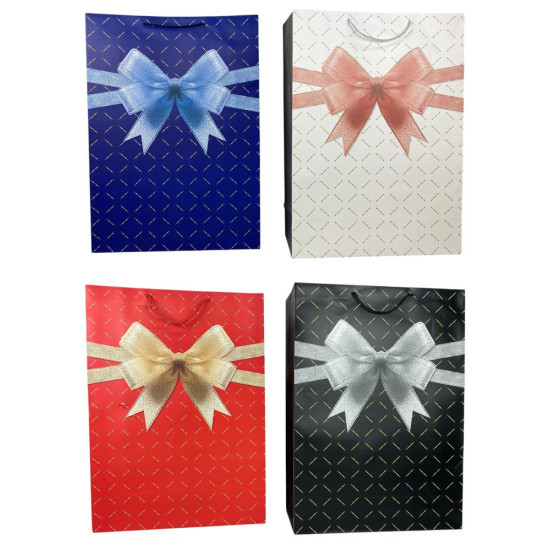 Пакет подарочный 210гр, 55 х 43 х 15см Бантик Unison (1801XL)