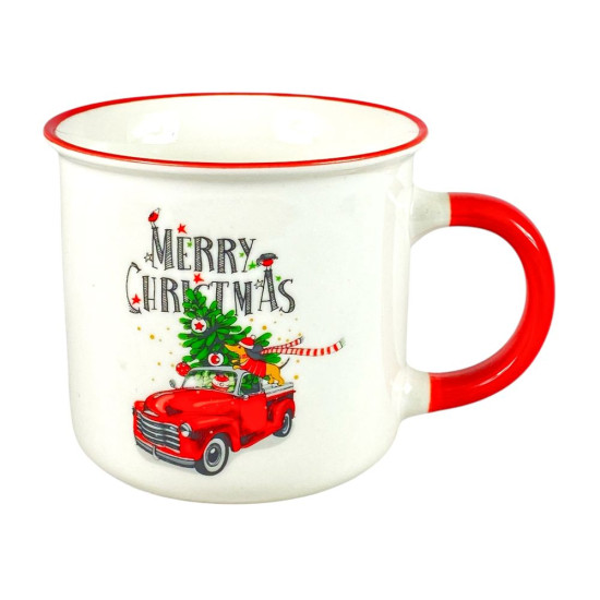Чашка керамическая 380мл Merry Christmas, в подарочной коробке (BPM4795-AR108)