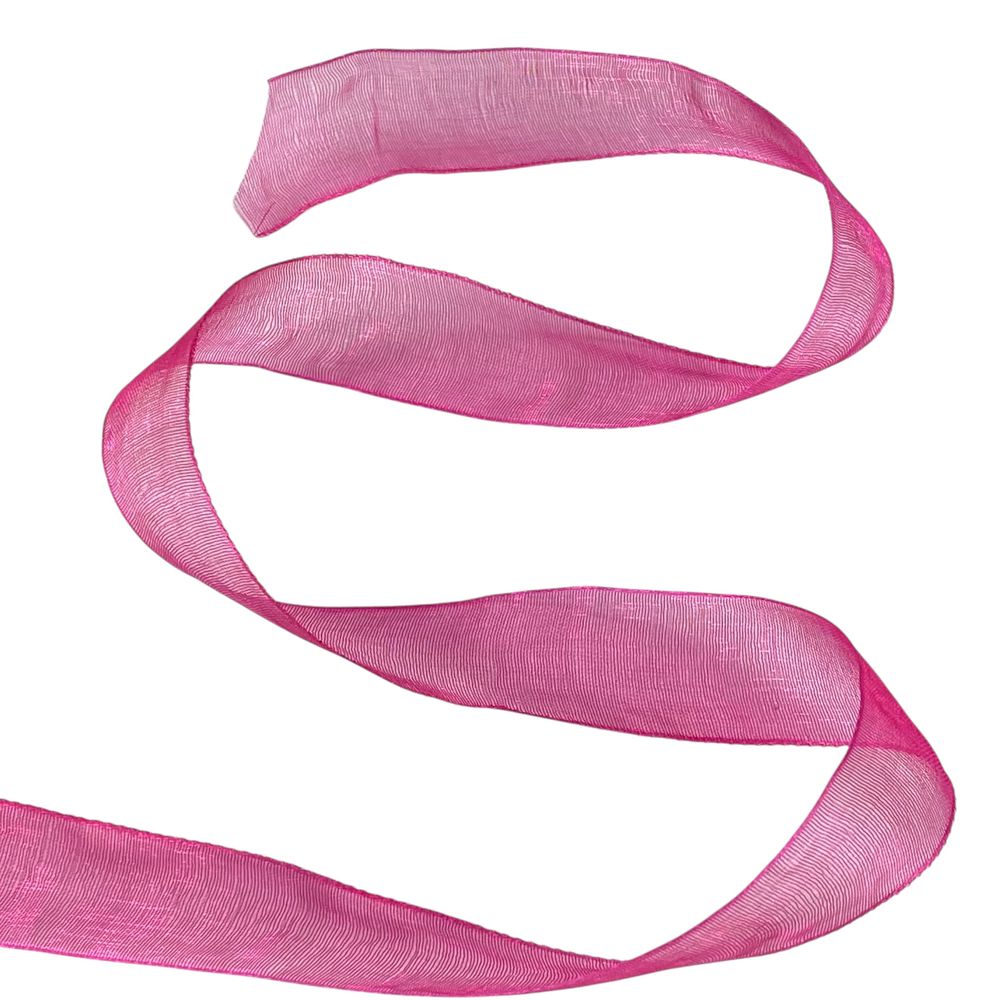 Лента с органзы "маджента" 2,0 см х  50 ярдов Розовый Marill (D02020-1028)