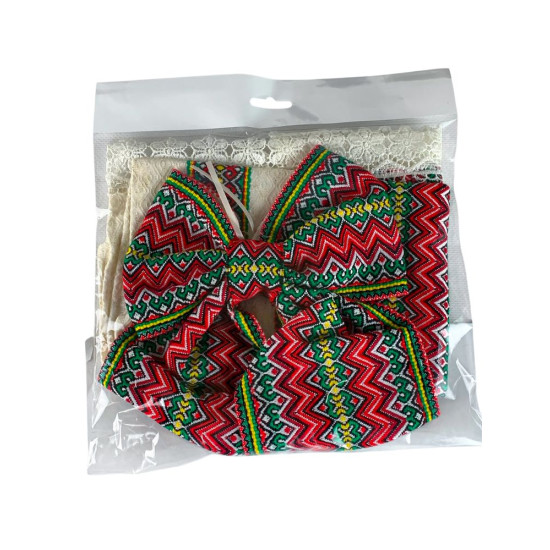 Декор для пасхальной корзины - полотенце + бант +стрічка Unison (DGC-106)