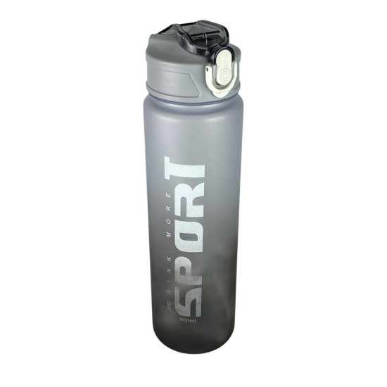 Бутылочка для воды 750мл с трубочкой, матовая (91356-7)