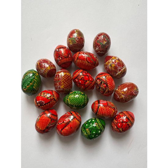 Деревянная писанка с росписью 3см Разноцветный Unison (L00113-3)