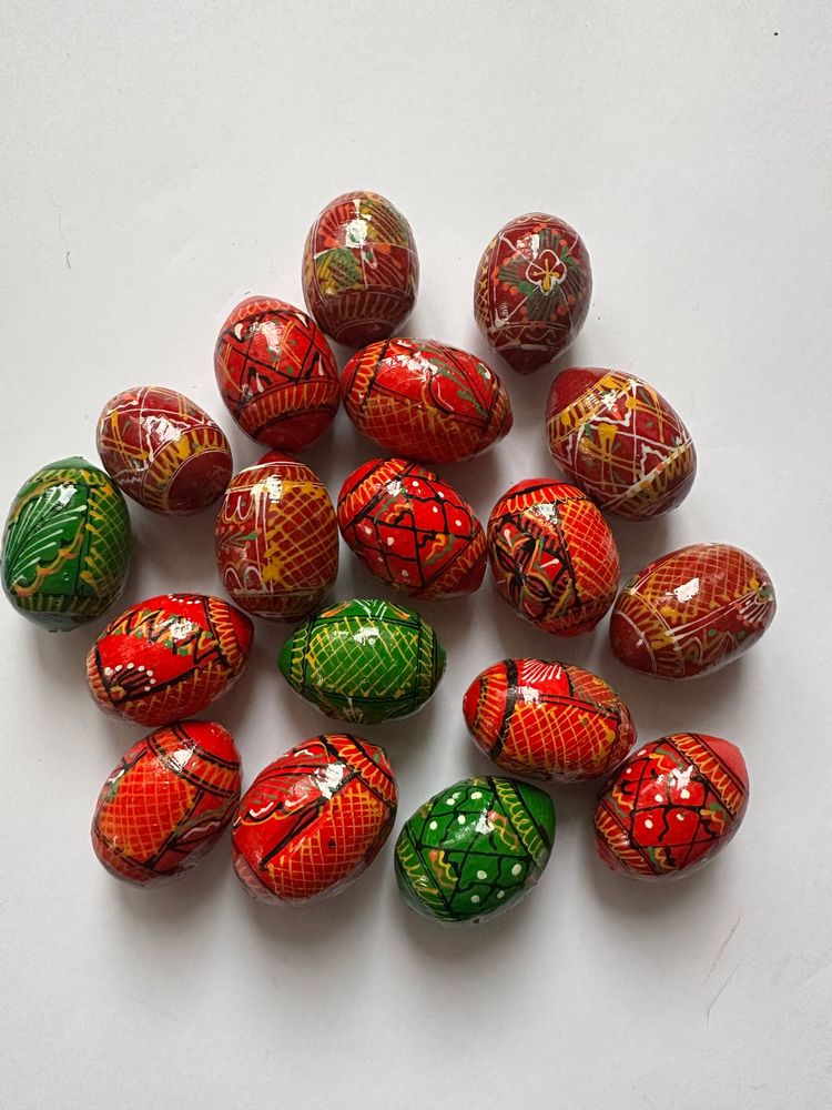 Деревянная писанка с росписью 3см Разноцветный Unison (L00113-3)