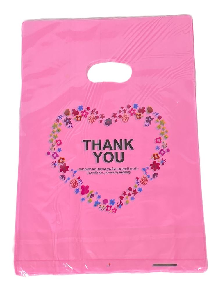 Подарочный пакет, полиэтиленовый 20 х 30см, 24шт/уп Розовый Unison (10701-7)