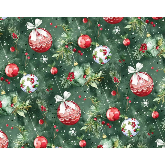 Бумага новогодняя для упаковки подарков 10 листов - 100 х 70 см 50г Marta (PCZ10070-10-625)