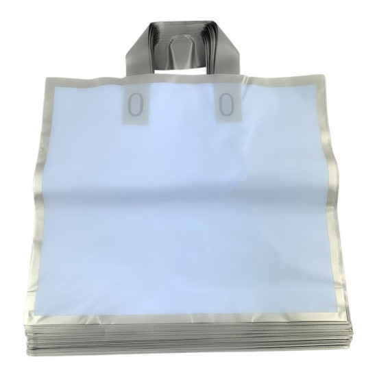 Пакет полиэтиленовый с ручкой, 35 х 30 х 6.5см 50шт/уп (10801 blue-gold)