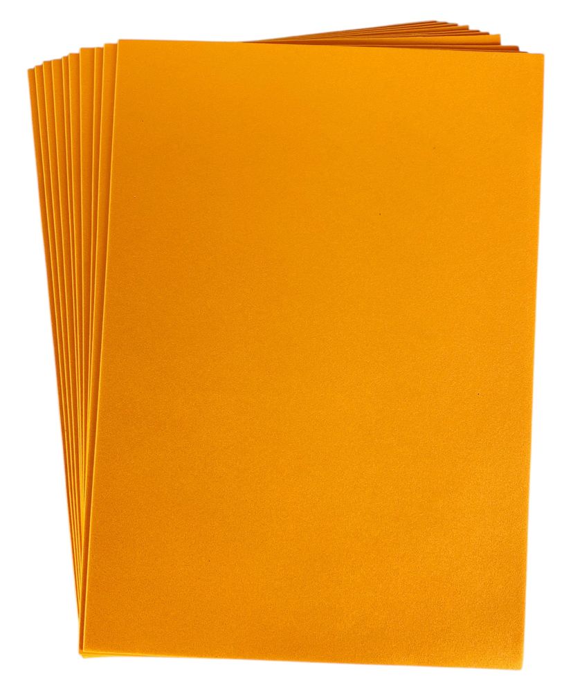 Фоамиран 20 х 30см, 1,5мм, 10 листов, оранжевый Оранжевый Josef Otten (15A4-7013)