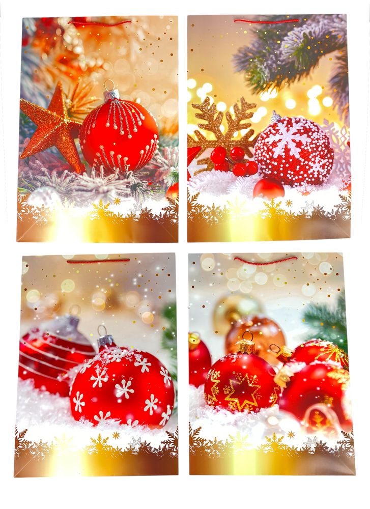 Пакет подарочный новогодний 70 х 50 х 20 см Unison (800XXL)